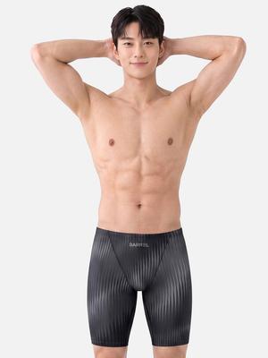BARREL Pulse Wave 4-Part Jammer Swimsuit Black (B6Fmsms607Blk)