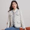 Sanpowa Butterfly Yarn Tweed Jacket