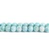 Jingde Jewelry Natural Larimar Round Beads - Semi-precious Sea Pattern Stones for DIY Jewelry Accessories.