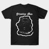 Men Black Print T-shirt Primitive Man - Reaper Snake No-Cut Transfer Paper Print Cotton Tshirt