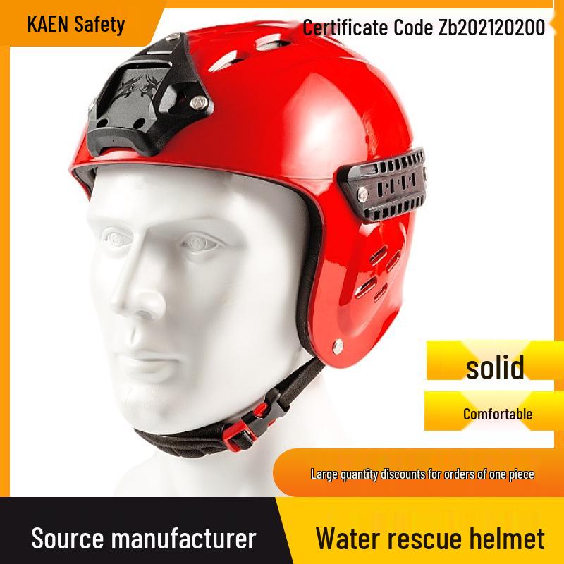 Water Rescue Helmet: Pressure-Resistant for Firefighter and Emergency Use in Water Sports, Rafting, and Lifesaving.