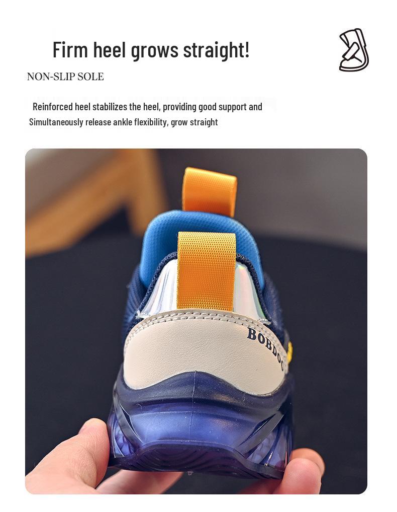 Bobodou 2023 Kid's Fashion Sneaker: Rotating Button Casual Sports Shoes for Boys & Girls