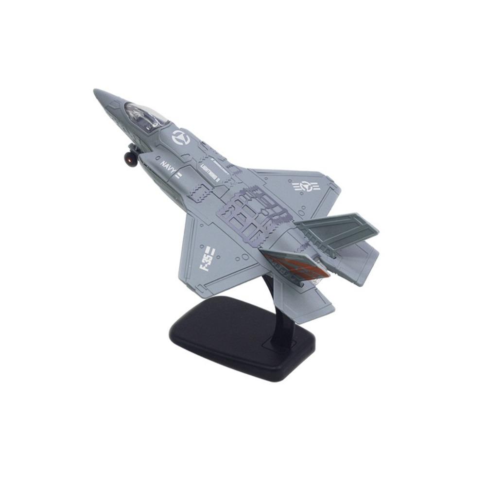 

Diecast Aviao Plane Model Pullback & Go Jet Plane Toy Fighter Aircraft Toy Birthday Gift F35 grey