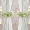 French Pearlescent Gauze Silk Bow Curtain Tieback