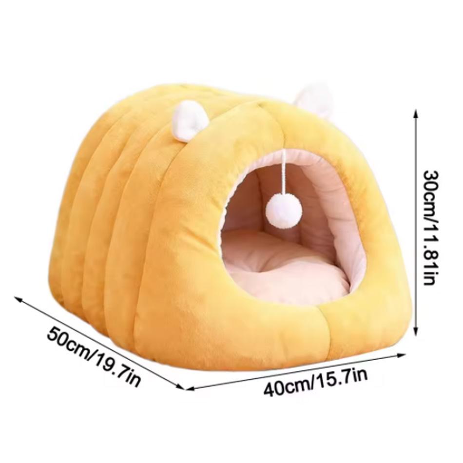 Deep Sleep Cat Bed Cartoon Pet Bed Foldable Removable Washable Pet Sleeping Bed for Small Dog Mat Bag Cave Cats Bed