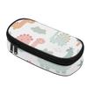 Pen Case Neat Design 300D Polyester Zipper Closure with Removable Pen Slot Divider Mesh Pocket and Main Storage for Classroom Use