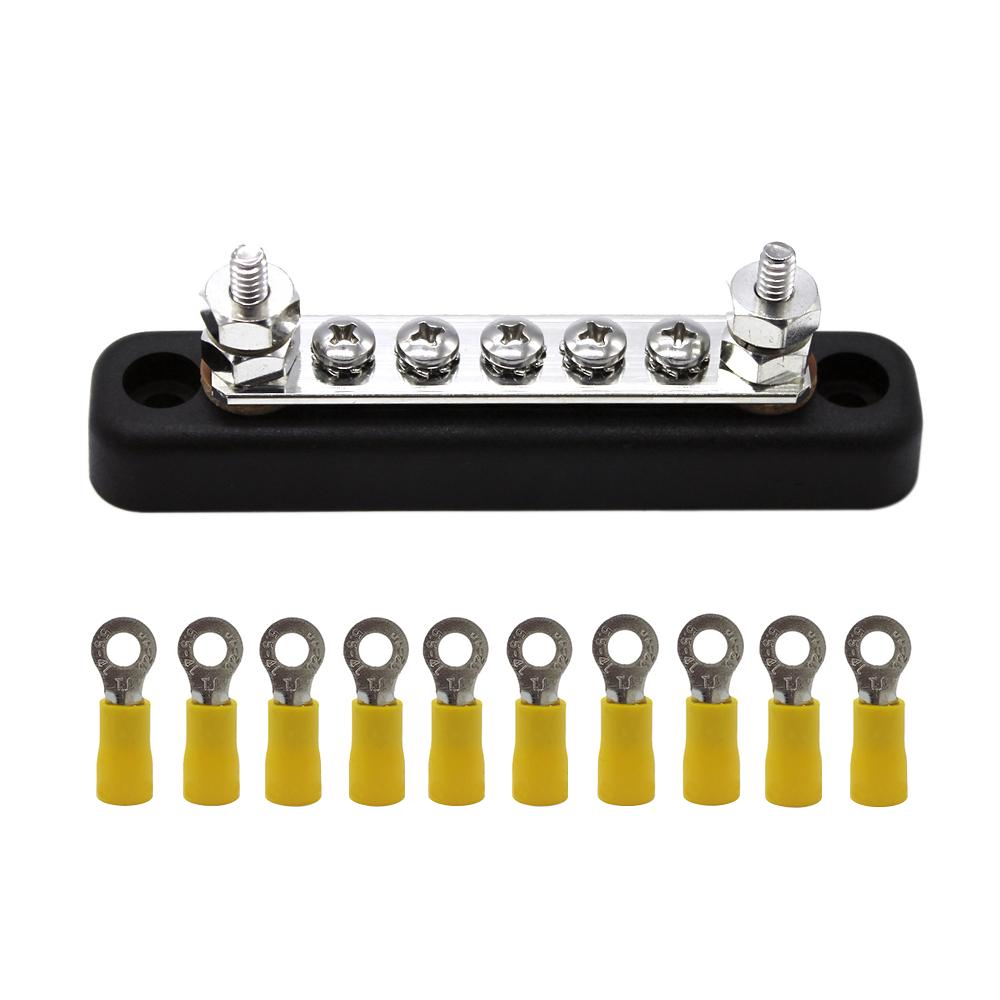 5 Screw Terminal Ground Distribution Block Kits  Line Buss