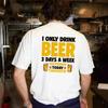 Told Myself To Stop Drinking But Im Not Gonna Listento An Alcoholic Tshirt Funny Drinking Alcohol Humor Woman Man Cotton Shirt
