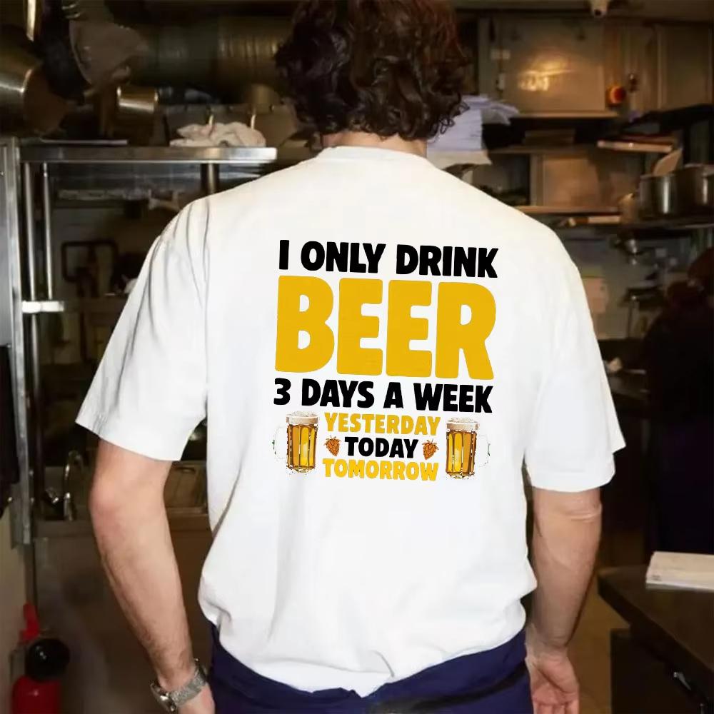 Told Myself To Stop Drinking But Im Not Gonna Listento An Alcoholic Tshirt Funny Drinking Alcohol Humor Woman Man Cotton Shirt