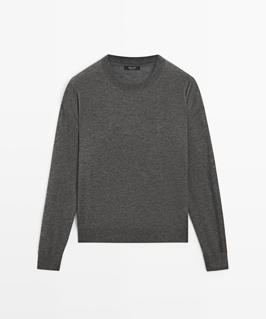 Masimodutti Wool Blend Fine Knit Sweater