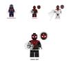 G0120 Superhero Building Blocks Spider-man Great Responsibility Suit In Red Cape