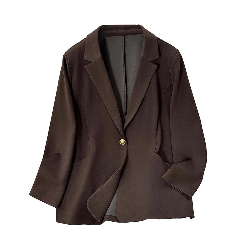 

Plus Size Spring 2026 Professional Elastic Casual Suit Jacket 3XL (80-90 kg)