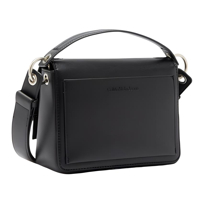 New CALVIN KLEIN Faux Leather Shoulder Bag, Crossbody Bag Women's Black DH3249-001