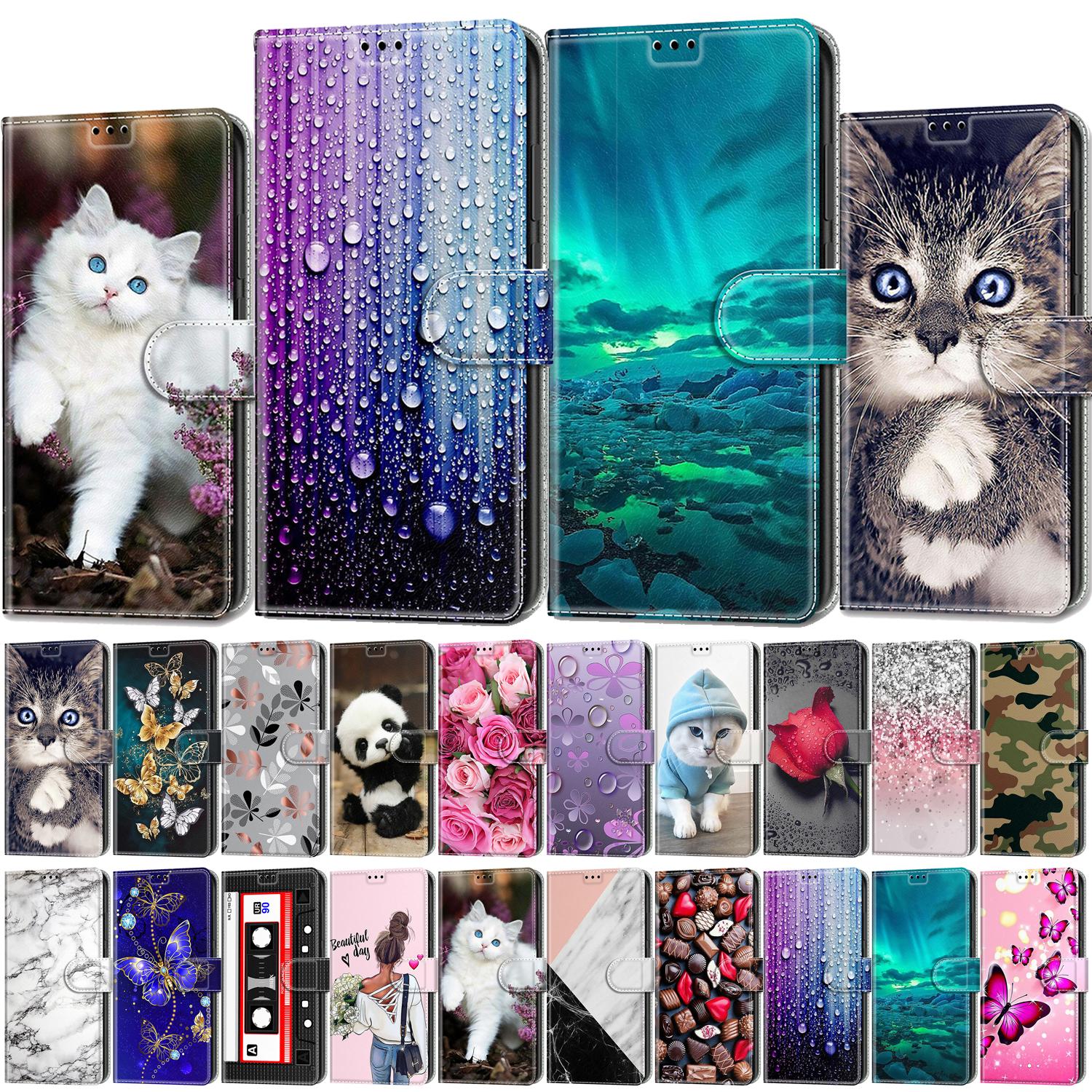 

Флип кожаный чехол для телефона для Xiaomi Poco X3 nfc Redmi 6A Note 7 8T 9 10 Pro Max кошелек-держатель для карт-подставка в стиле книги чехол