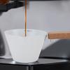 Wooden Handle Measuring Cup Clear Scale Measuring Spoon Convenient Milk Frothing Cup  Latte Art