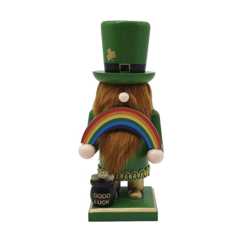 

Patricks Day Gnomes Figurine Home Decoration Gift For All Ages Lucky Green Dwarf Desktop Shelf Ornament