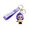 Cute Cartoon Silicone Keychains For Students &  Workers -  Character Designs,  Stylish Key Accessories For Bags, Keys, And Daily Decoratio