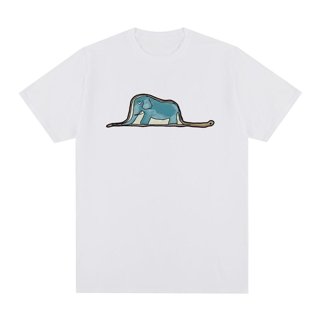 snake swallow elephant Le Petit Little Prince Vintage Tshirt Harajuku Ulzzang Cotton Unisex T shirt New Tee Tshirt Women s Tops