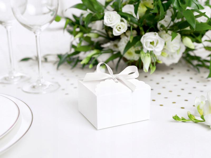 Pudełeczka - Chmurka, Biały, 8X7,5X4,5Cm 10Szt.