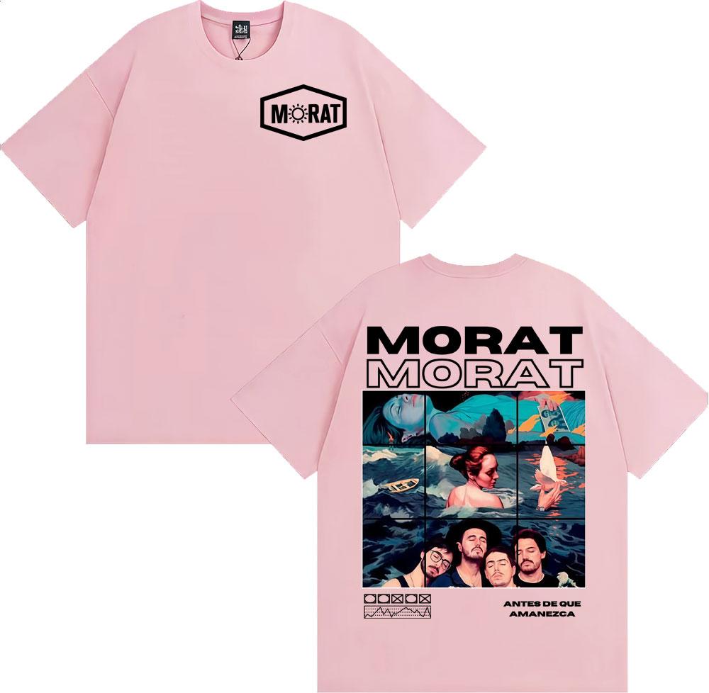 2025 Summer Band Morat Music Album Merch Mens Clothing Fashion Hip Hop Rock Style Tshirts Summer Tops EU Size Cotton Tshirt