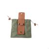 Foraging Pouch Foldable Belt Hands Canvas Bag with Snap Closure for Foragers, Gardeners,