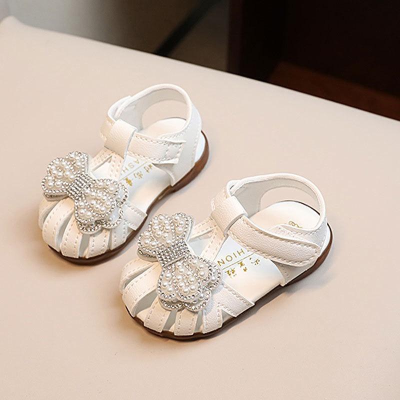 Infant Sandals, Toddler Princess Shoes 0-1-2 Years Old, Walking Shoes for Baby Girls Summer.
