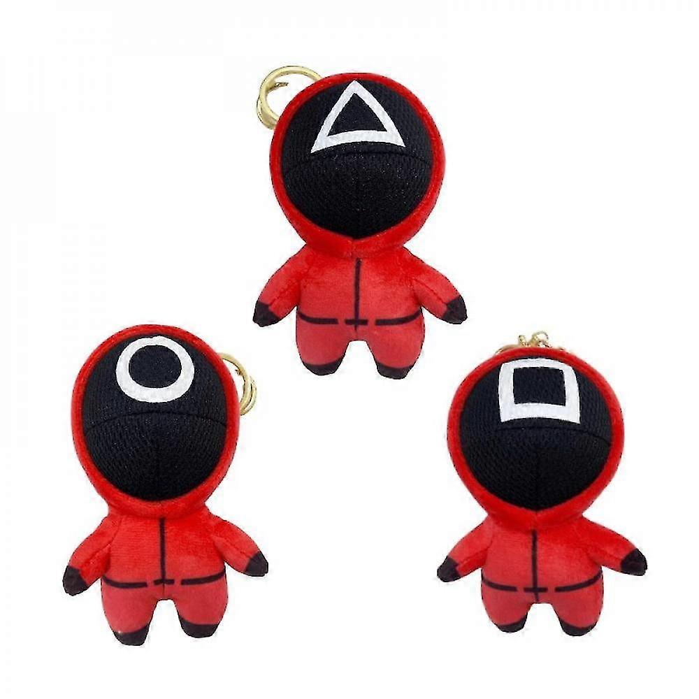 Squid Game Perifere Pluche Pop Sleutelhanger Hanger Tas Ornament Toy Gift Square Cute