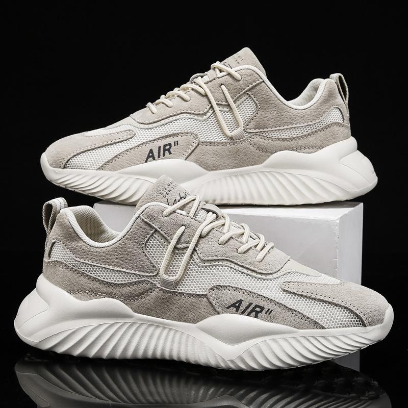 Non-slip soft sole breathable mesh sneakers men's summer versatile forrest forrest shoes Lightweight casual running shoes breathable and comfortable