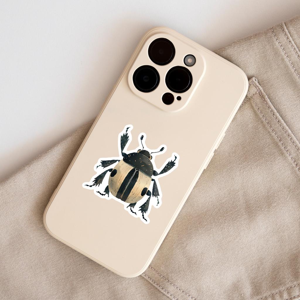 50 Bug Graffiti Stickers Mobile Phone Computer Suitcase Waterproof Decorative Stickers Cartoon Bug Stickers
