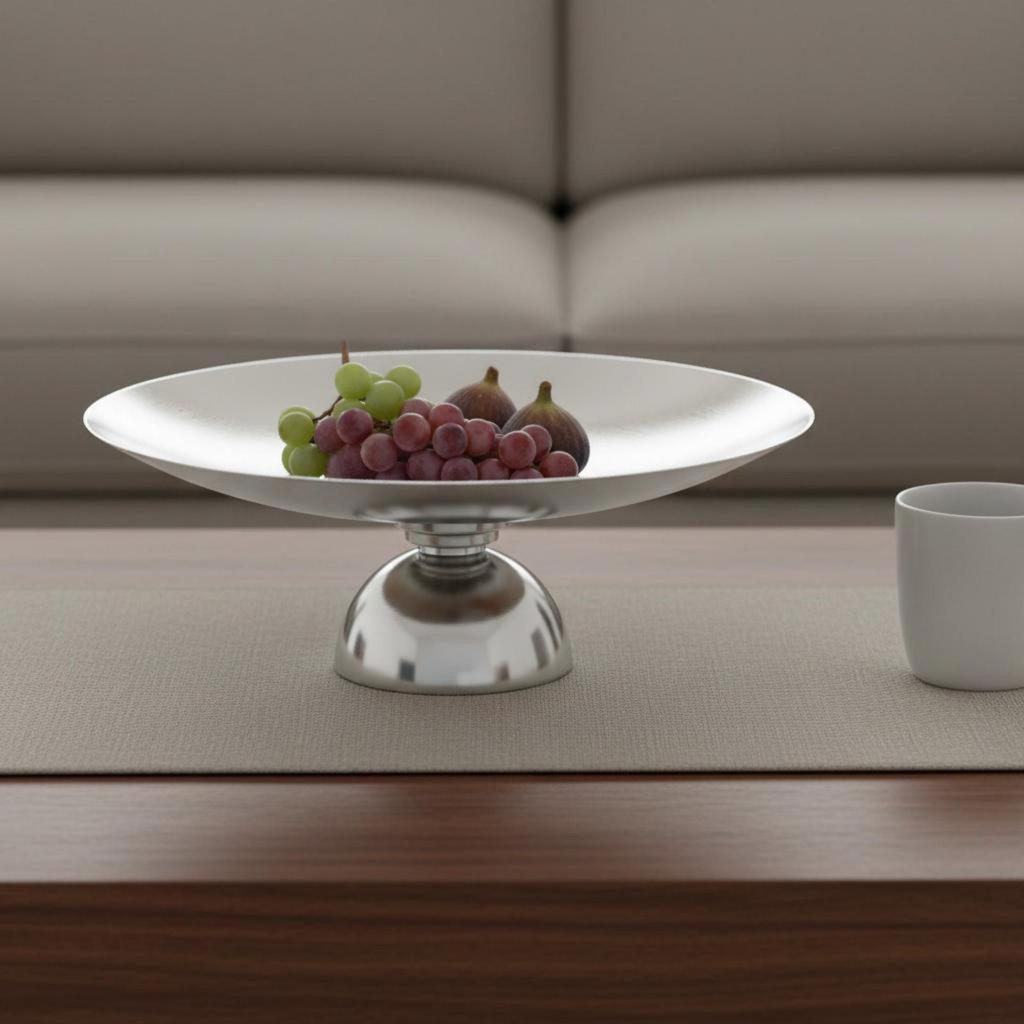 Stainless Steel Fruit Dish Multi-Purpose Tableware Mirror Finish for Living Room