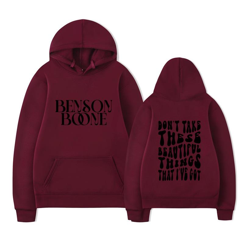 Benson Boone Hoodie Men Women Sweatshirt Print Unisex Streetwear Hip Hop Style Autumn Winter Fashion Tops Clothes