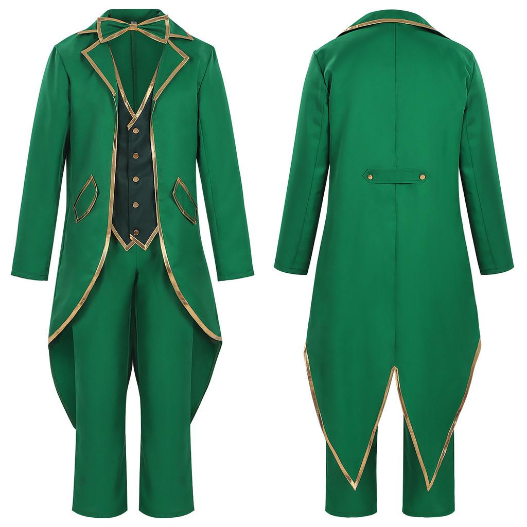 Costume Retro da Elfo Irlandese per San Patrizio per Cosplay ed Eventi Fantasy