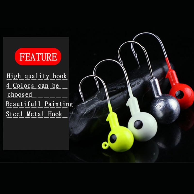 10pcs/lot New Strong Jig Head Hook 3.5g 5g 7g 10g 12g 14g 18g Fishing Hook Jig Lure Hard Baits Soft Worm Fishing Tackle Universal Lure Jig Hook
