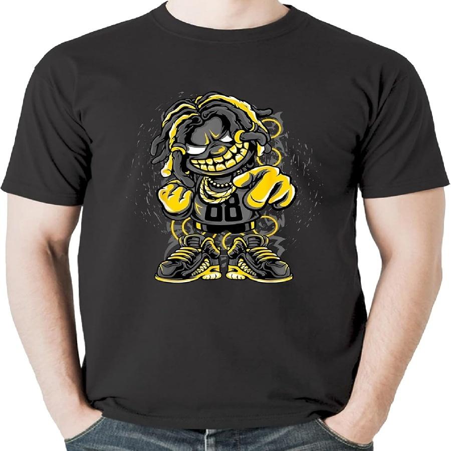 Generic Urban Graffiti Style Street Dude T Cool Hip Hop Street Art T-Shirt Sweatshirt Hoodie Tanktop for Men Women Kids Black XXXXXL чёрный