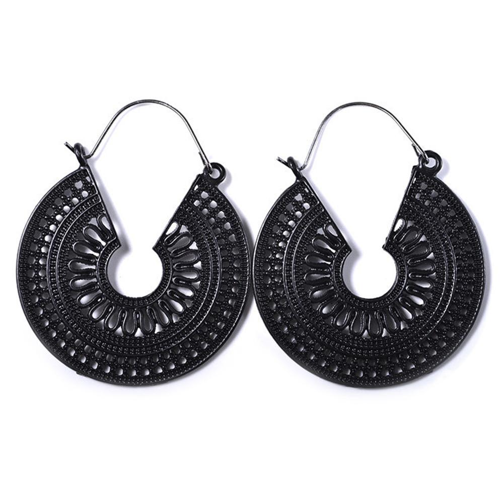 Women Hollow-out Delicate Bohemian Style Party Openwork Earrings Fashion Jewelry Set