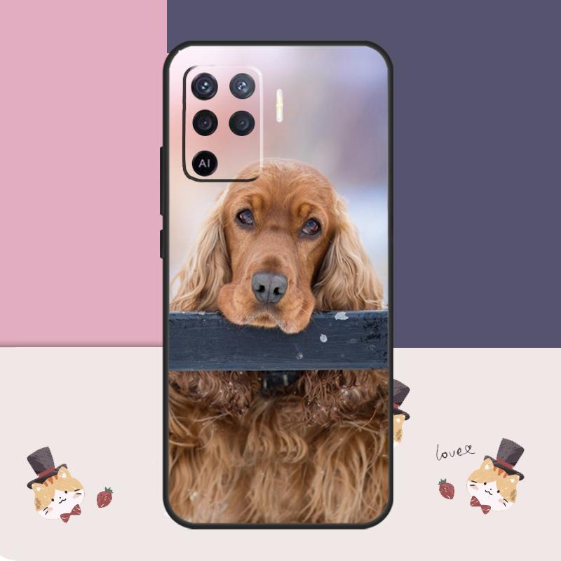 Cocker Spaniel Dog Case For Oppo A94 A74 A54 A18 A38 A58 A78 A98 A80 A60 A40 A96 A76 A16 A15 A17 A57 A77 A5 Pro