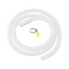 Hose Water Inlet Pipe White 1.5M Accessories Air Conditioner Drain Hose W/ Stainless Steel Clamp Washing Machine
