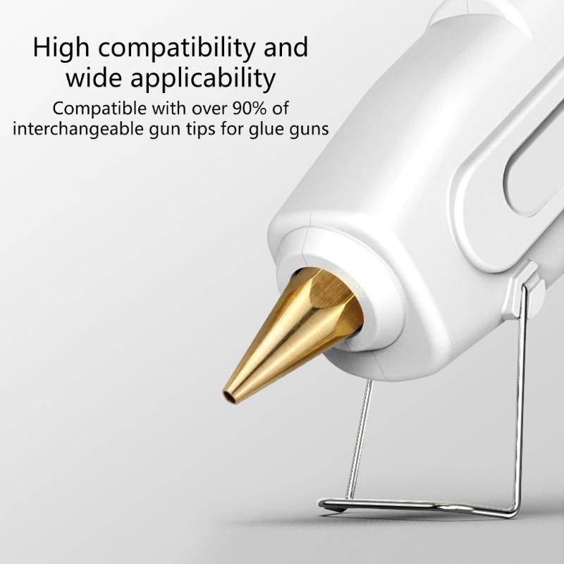 Professional High Efficiency Universal Fit Melt Adhesive Nozzle Reinforced Copper Body Long Lasting Craft Tool Accessory