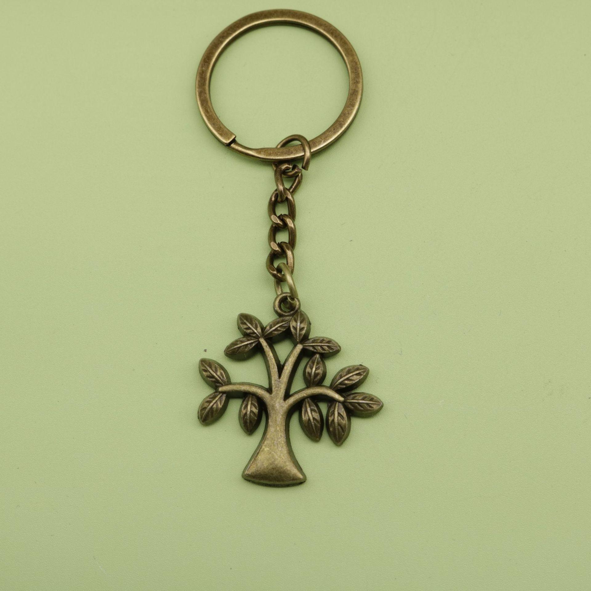 Hot-Selling Jewelry: Simple Big Tree Keychain Pendant бронзовый