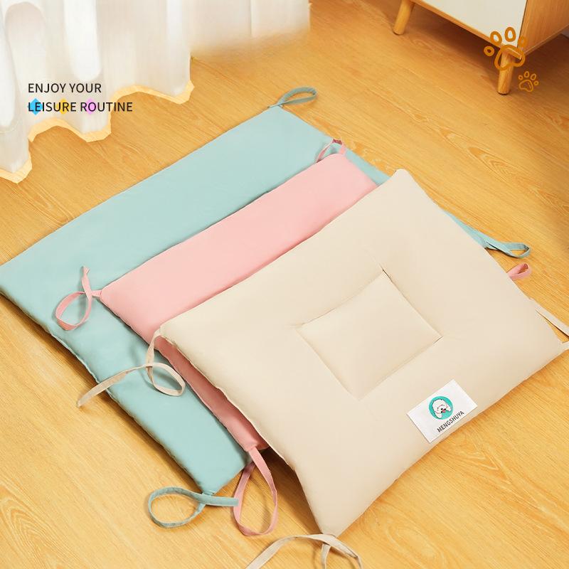 Summer New Square Pet Sleeping Mat Kennel and Cat Nest  Universal Solid Color Dog Mat for All Seasons  Scratch-resistant