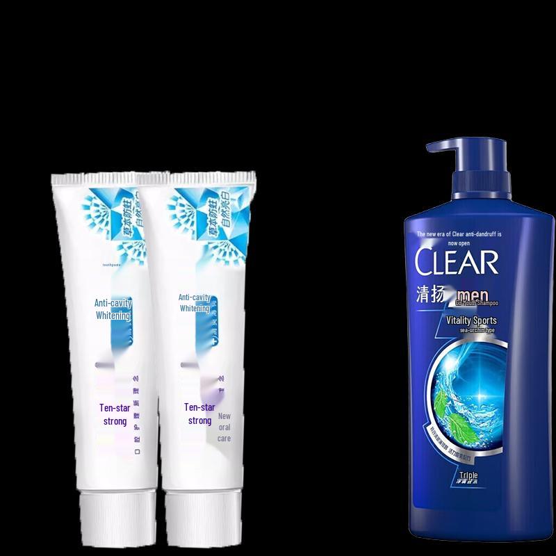 

SENSODYNE Whitening Toothpaste (2-pack) & Clear Men s Anti-Dandruff Shampoo Bundle
