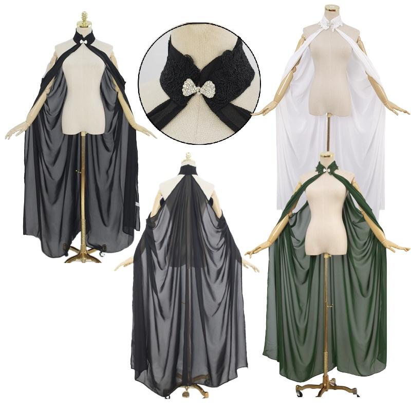 Elegant Ivory Chiffon Neck Wrap Cape For Women Lightweight Bridal Shawl