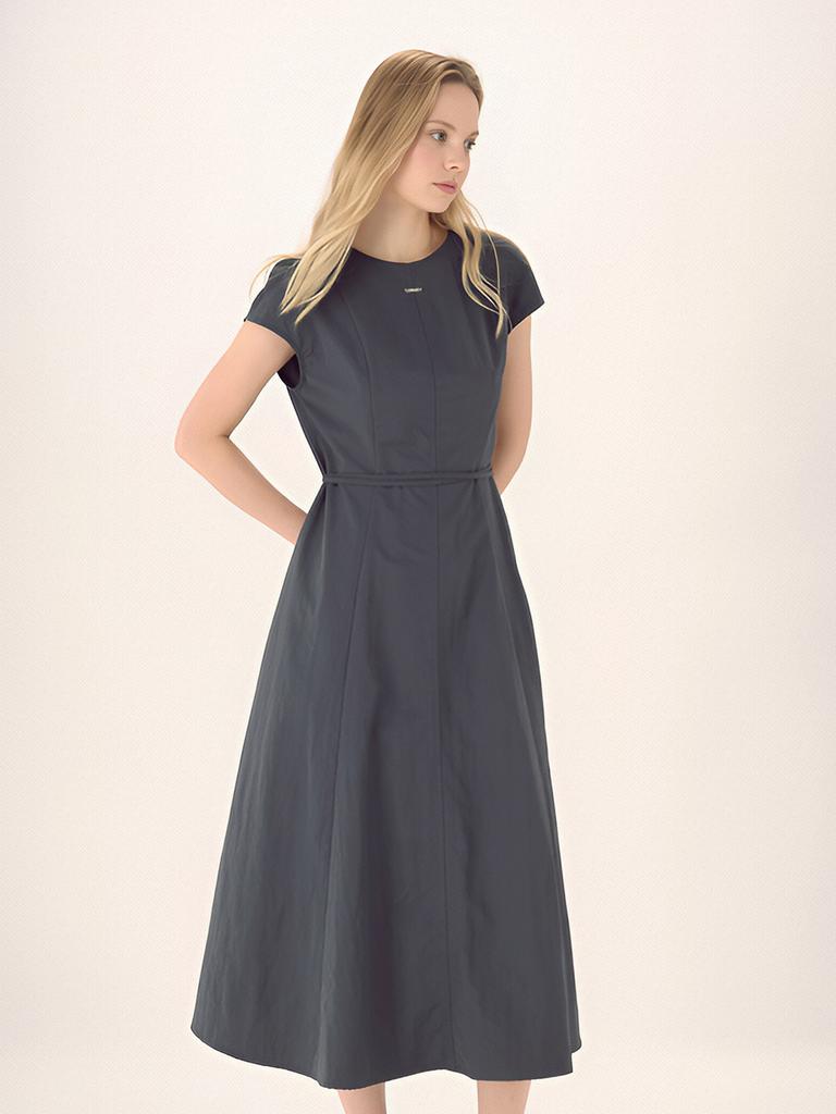 ACUD Cap Sleeve Strap Dress_Charcoal
