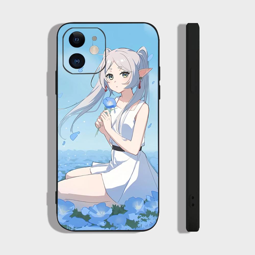 Frieren Animation F-Frieren Beyond Journeys End Phone Case For IPhone 17 Air 16 15 14 13 Pro Max 11 12 Black Silicone Cover