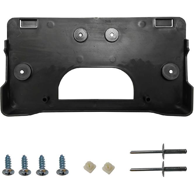 Front Bumper License Plate Frame Bracket Holder Compatible with 2003 2004 2005 2006 2007 GMC Sierra 1500 2500HD 3500HD Replace 15199886,GM1068135