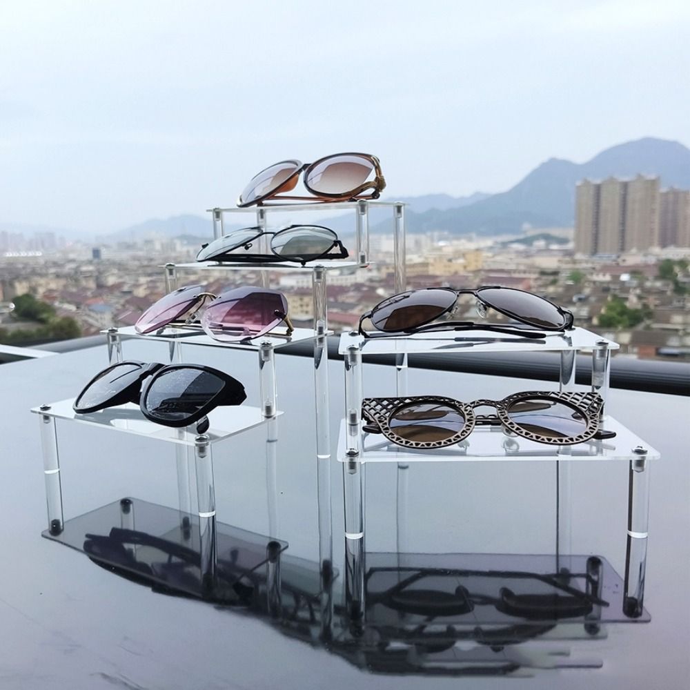 Clear Glasses Storage Rack Acrylic Eyeglasses Stand New Sun Glasses Display Shelf