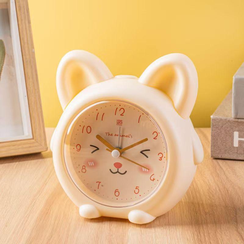 Student Small Alarm Clock Lazy Wake Up Music Multifunctional Children's Animal Clock Bedroom Silent Fashion Cute Seat Clock
