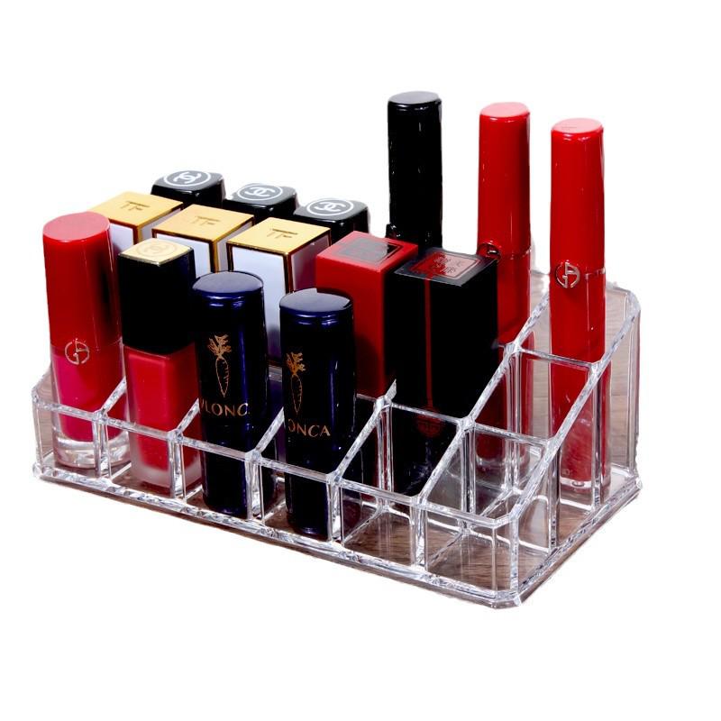 Clear Lipstick Storage Box and Display Stand