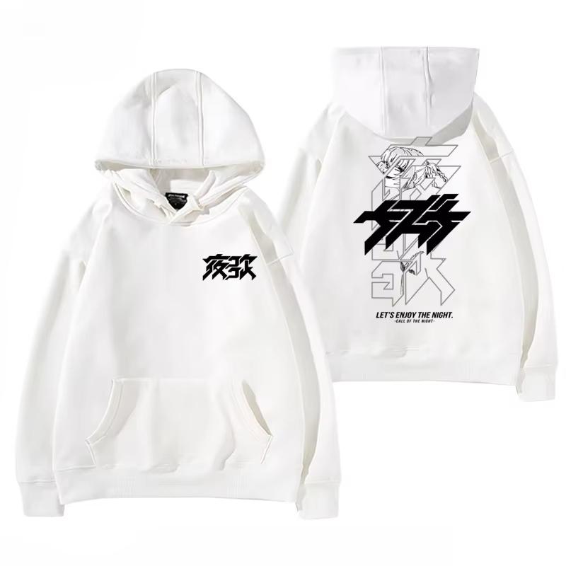Call of The Night Nazuna Nanakusa Y2K Anime Lustiger Hoodie Hip Hop Grafik Sweatshirt Herrenpullover Streetwear Modekleidung