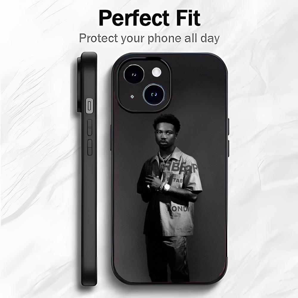 Rap-Star R-Roddy Ricch Handyhülle Handyhülle Weiche Verpackung Leicht für iPhone17 16 15 14 13ProMax